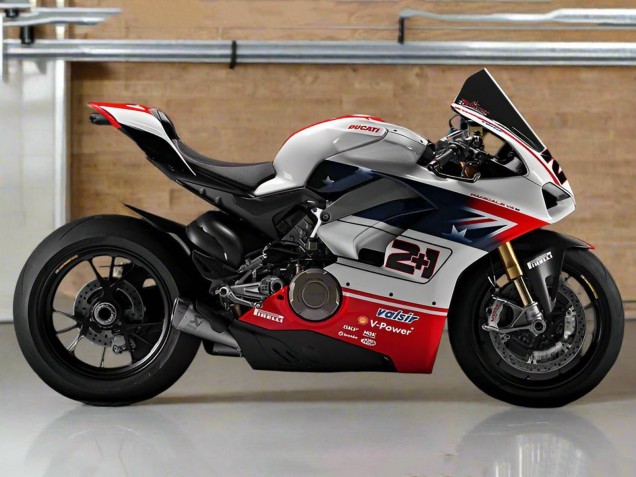 2018-2019 Ducati Panigale V4 V4S Motorcycle Fairings - Silver Red Black UK Manufacturers