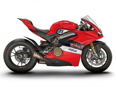 2018-2019 Ducati Panigale V4 V4S Motorcycle Fairings - Red Black White Valsir UK Manufacturers