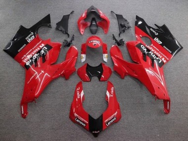 2020-2021 Ducati Panigale V4 V4S Motorcycle Fairings - Red Glossy Black Lenovo UK Manufacturers