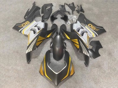 2020-2021 Ducati Panigale V4 V4S Motorcycle Fairings - White Gold Matte Black UK Manufacturers