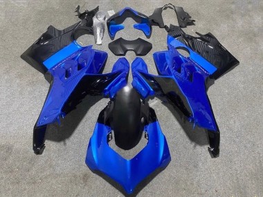 2020-2021 Ducati Panigale V4 V4S Motorcycle Fairings - Blue Glossy Black UK Manufacturers