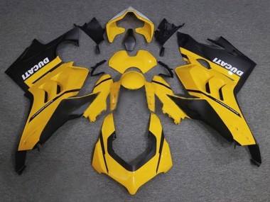 2020-2021 Ducati Panigale V4 V4S Motorcycle Fairings - Yellow White Matte Black UK Manufacturers