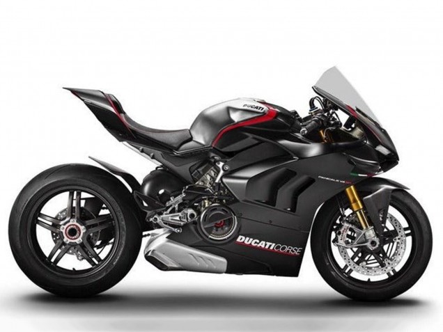 2020-2021 Ducati Panigale V4 V4S Motorcycle Fairings - Silver Red Glossy Black Corse UK Manufacturers