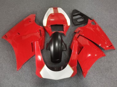 1993-2005 Ducati 748/916/996/998 Motorcycle Fairings - White Red Gold Matte Black Race Fairings UK Manufacturers