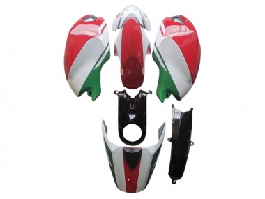 2008-2012 Ducati Monster 696 796 1100 1100S Motorcycle Fairings - White Red Green UK Manufacturers