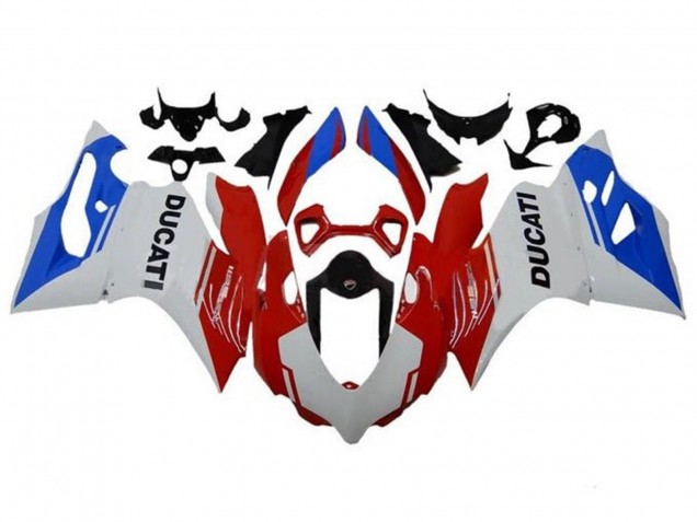 2011-2014 Ducati Panigale 1199 Motorcycle Fairings - White Red Blue UK Manufacturers