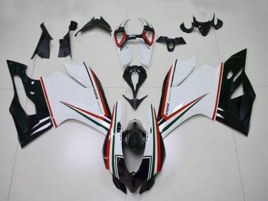 2011-2014 Ducati Panigale 1199 Motorcycle Fairings - White Red Green Glossy Black UK Manufacturers