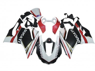 2011-2014 Ducati Panigale 1199 Motorcycle Fairings - White Red Matte Black UK Manufacturers
