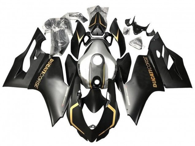 2011-2014 Ducati Panigale 899 Motorcycle Fairings - Matte Black Gold Silver Corse UK Manufacturers