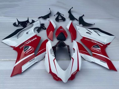 2011-2014 Ducati Panigale 1199 Motorcycle Fairings - White Red Glossy Black UK Manufacturers