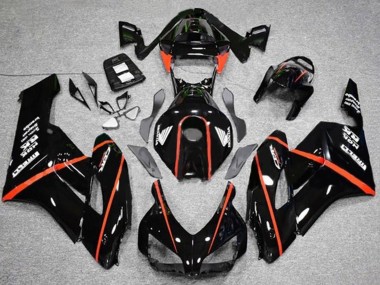 2004-2005 Honda CBR1000RR Motorcycle Fairings - Glossy Black Red Stripe UK Manufacturers