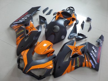 2004-2005 Honda CBR1000RR Motorcycle Fairings - Orange Matte Black Rockstar UK Manufacturers