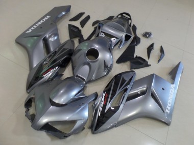 2004-2005 Honda CBR1000RR Motorcycle Fairings - Silver Glossy Black Stripe UK Manufacturers