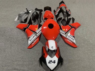 2008-2011 Honda CBR1000RR Motorcycle Fairings - Red White Glossy Black 24 UK Manufacturers