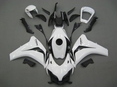 2008-2011 Honda CBR1000RR Motorcycle Fairing - White Glossy Black UK Manufacturers