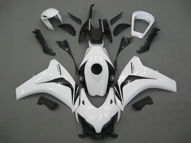 2008-2011 Honda CBR1000RR Motorcycle Fairing - White Glossy Black UK Manufacturers
