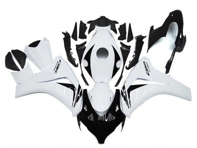 2008-2011 Honda CBR1000RR Motorcycle Fairings - White Glossy Black UK Manufacturers