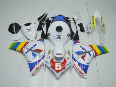 2008-2011 Honda CBR1000RR Motorcycle Fairings - White Blue Red Valvoline Color Wheel UK Manufacturers