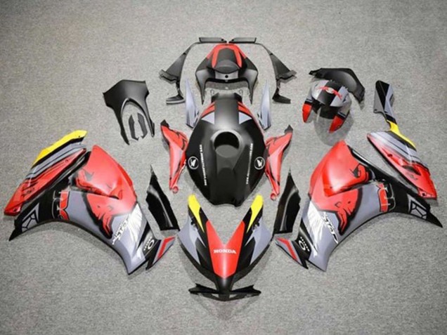 2012-2016 Honda CBR1000RR Motorcycle Fairings - Red Yellow Grey Matte Black Red Bull UK Manufacturers