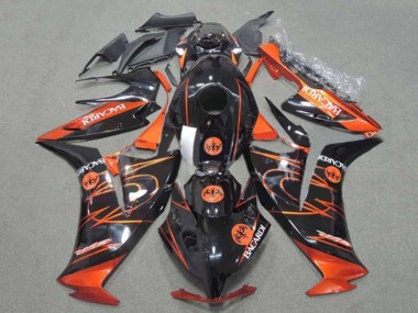 2012-2016 Honda CBR1000RR Motorcycle Fairings - Orange Glossy Black BACARDI UK Manufacturers