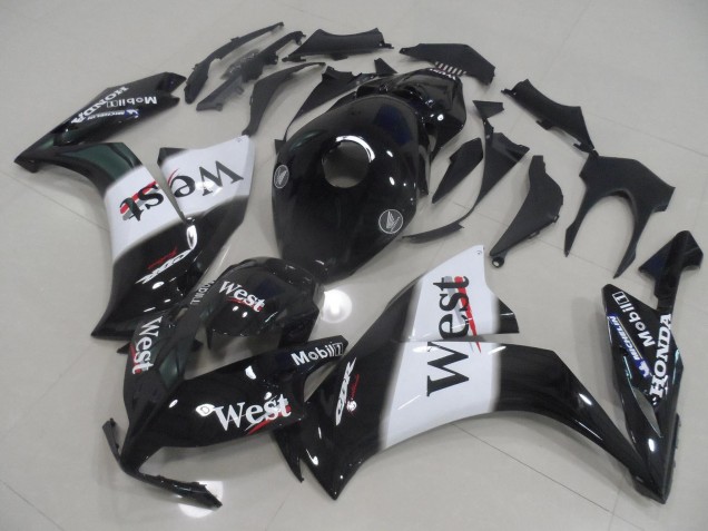 2012-2016 Honda CBR1000RR Motorcycle Fairings - Glossy Black White West UK Manufacturers