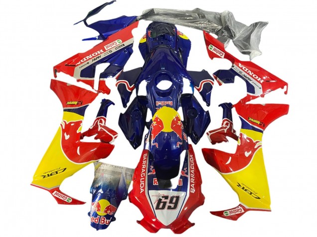 2017-2023 Honda CBR1000RR Motorcycle Fairings - Blue Yellow Red Bull Hayden UK Manufacturers