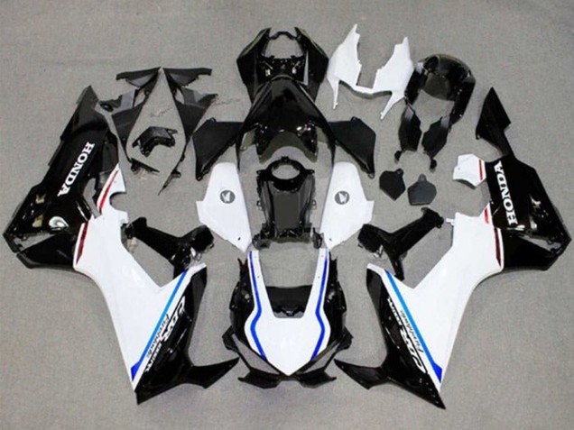 2017-2023 Honda CBR1000RR Motorcycle Fairings - White Blue Glossy Black Stripe UK Manufacturers