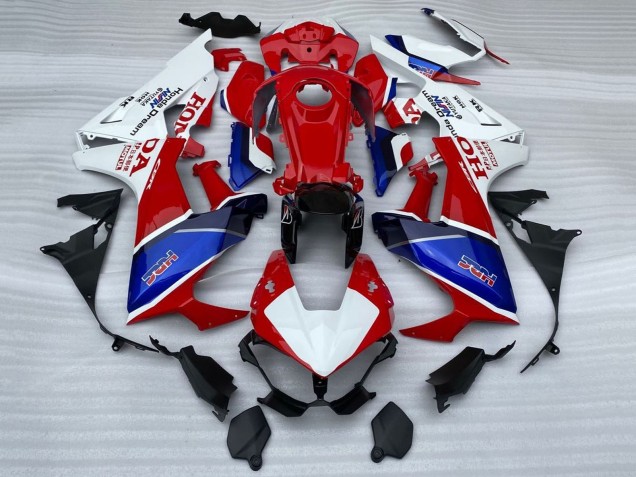 2017-2023 Honda CBR1000RR Motorcycle Fairings - White Red Blue HRC UK Manufacturers