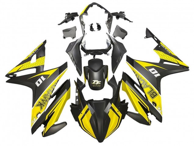 2016-2018 Honda CBR500R Motorcycle Fairings - Yellow Matte Black UK Manufacturers