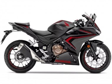 2019-2021 Honda CBR500R Motorcycle Fairings - Matte Black Red Black UK Manufacturers