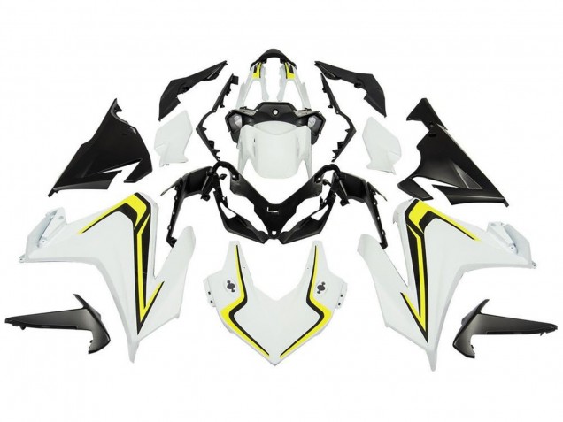 2019-2021 Honda CBR500R Motorcycle Fairings - White Yellow Black UK Manufacturers