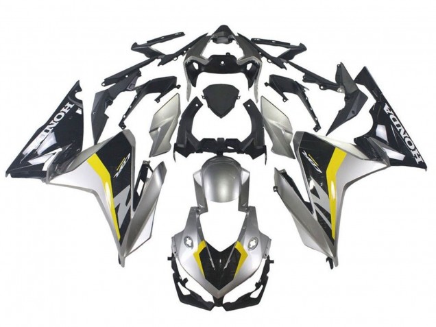 2019-2021 Honda CBR500R Motorcycle Fairing - Silver Glossy Black Yellow UK Manufacturers