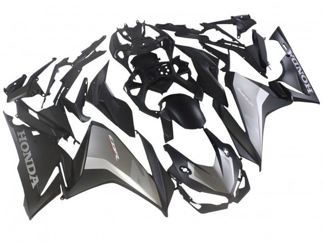 2019-2021 Honda CBR500R Motorcycle Fairings - Silver Matte Black UK Manufacturers