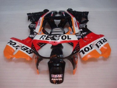 1994-1995 Honda CBR900RR 893 Motorcycle Fairings - Orange White Red Glossy Black Repsol UK Manufacturers