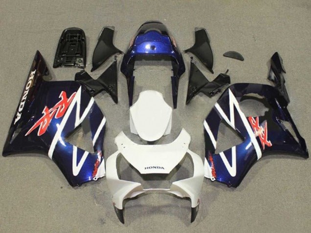 2002-2003 Honda CBR900RR 954 Motorcycle Fairings - Blue White Glossy Black UK Manufacturers