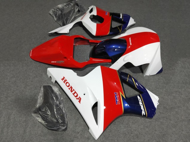 2002-2003 Honda CBR900RR 954 Motorcycle Fairings - White Red Blue Racing UK Manufacturers