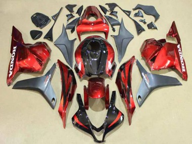 2009-2012 Honda CBR600RR Motorcycle Fairings - Silver Red Glossy Black UK Manufacturers
