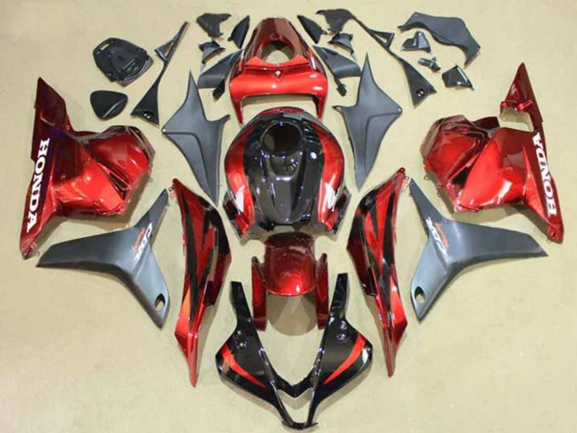 2009-2012 Honda CBR600RR Motorcycle Fairings - Silver Red Glossy Black UK Manufacturers