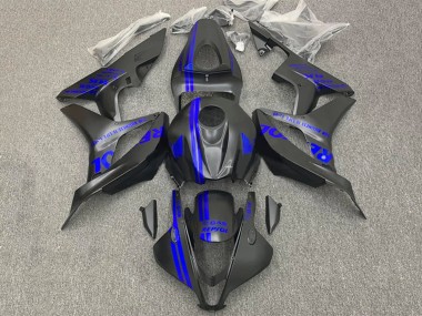 2007-2008 Honda CBR600RR Motorcycle Fairings - Blue Matte Black Repsol UK Manufacturers