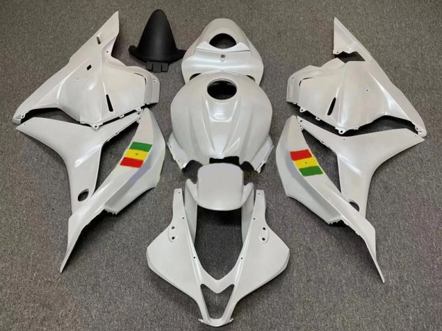 2007-2008 Honda CBR600RR Motorcycle Fairings - White UK Manufacturers