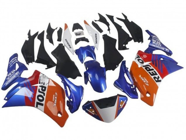 2011-2015 Honda CBR250RR Motorcycle Fairings - Orange White Red Blue Repsol UK Manufacturers