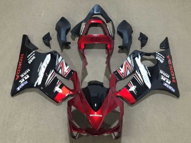 2001-2003 Honda CBR600 F4i Motorcycle Fairings - Candy Red Glossy Black UK Manufacturers