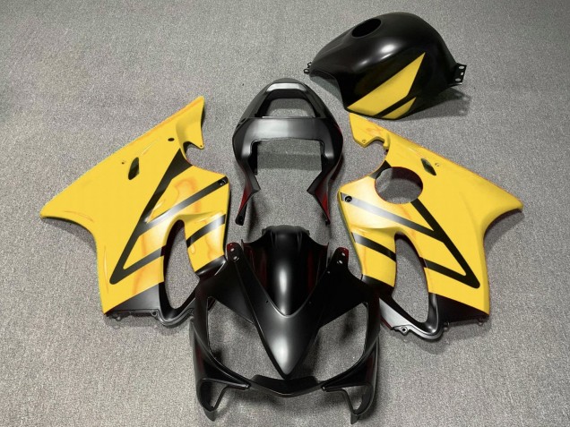 2001-2003 Honda CBR600 F4i Motorcycle Fairings - Yellow Matte Black UK Manufacturers