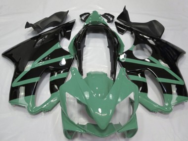 2004-2007 Honda CBR600 F4i Motorcycle Fairings - Moss Green Glossy Black UK Manufacturers