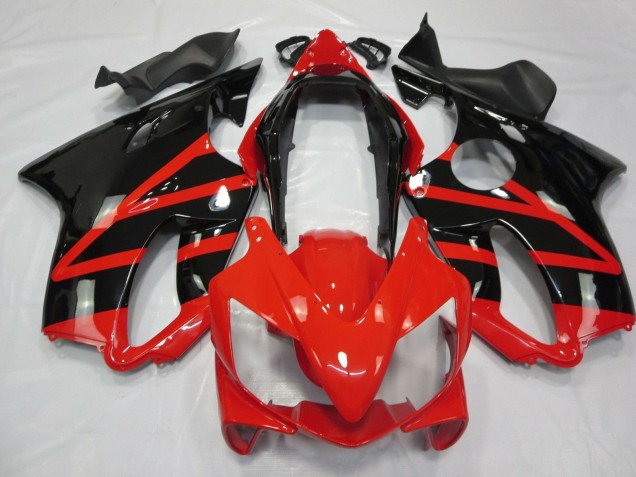 2004-2007 Honda CBR600 F4i Motorcycle Fairings - Red Glossy Black UK Manufacturers