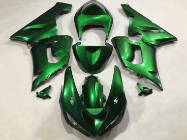 2005-2006 Kawasaki ZX6R Motorcycle Fairings - Candy Green UK Manufacturers