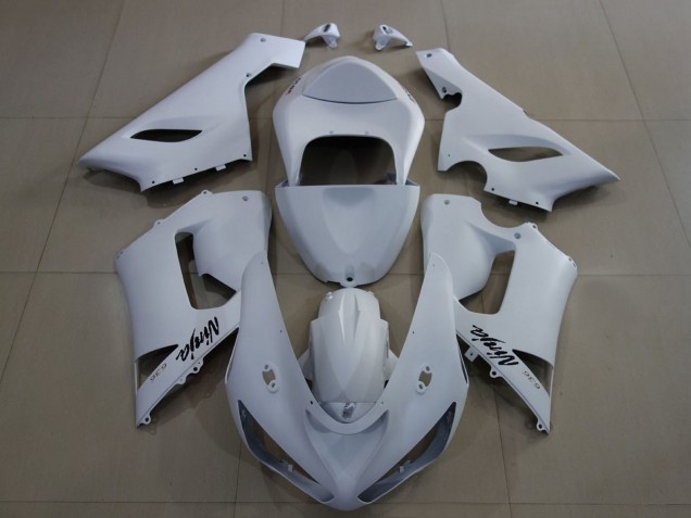 2005-2006 Kawasaki ZX6R Motorcycle Fairings - Matte White UK Manufacturers