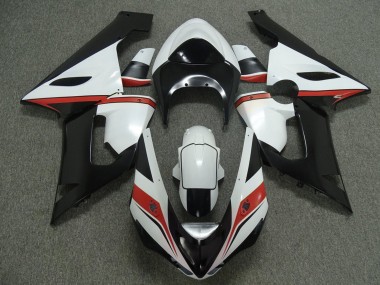2005-2006 Kawasaki ZX6R Motorcycle Fairings - White Black Red UK Manufacturers