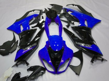 2007-2008 Kawasaki ZX6R Motorcycle Fairings - Blue Black White UK Manufacturers