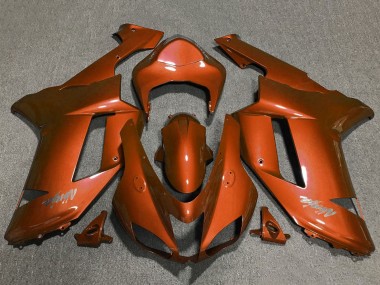 2007-2008 Kawasaki ZX6R Motorcycle Fairings - Orange UK Manufacturers